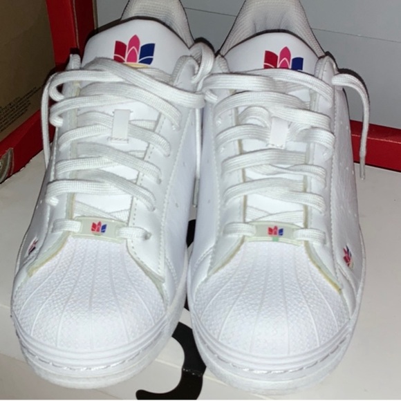 Adidas Originals Superstar Pure Cloud White Pride - Picture 4 of 8